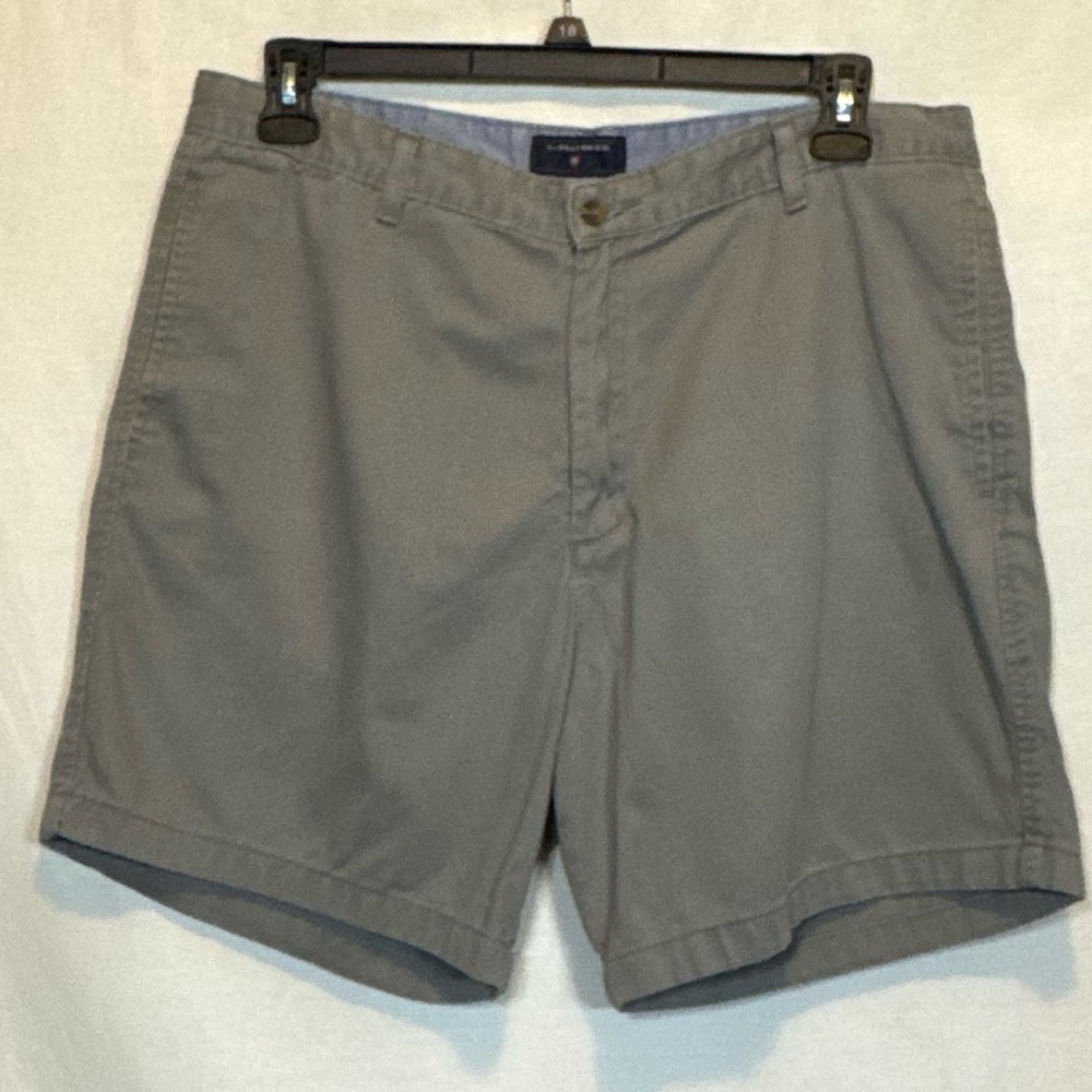 G-128 Men’s Saddlebred Gray Flat Front Summer Shorts Size 36